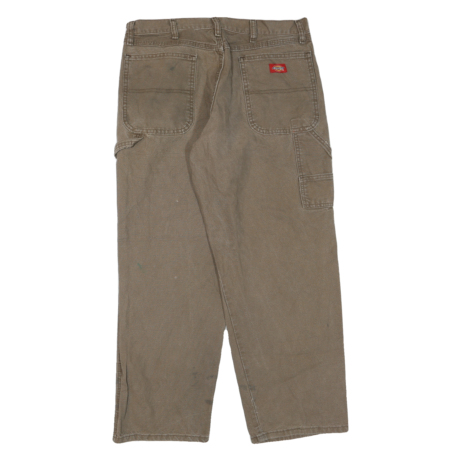 DICKIES Mens Jeans Beige Regular Straight Denim W32 L29 Workwear Utility