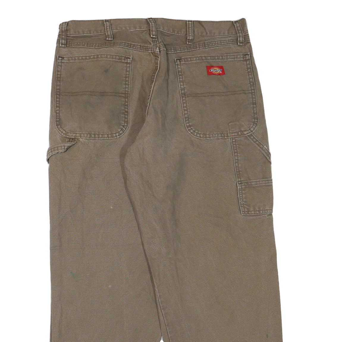 DICKIES Mens Jeans Beige Regular Straight Denim W32 L29 Workwear Utility