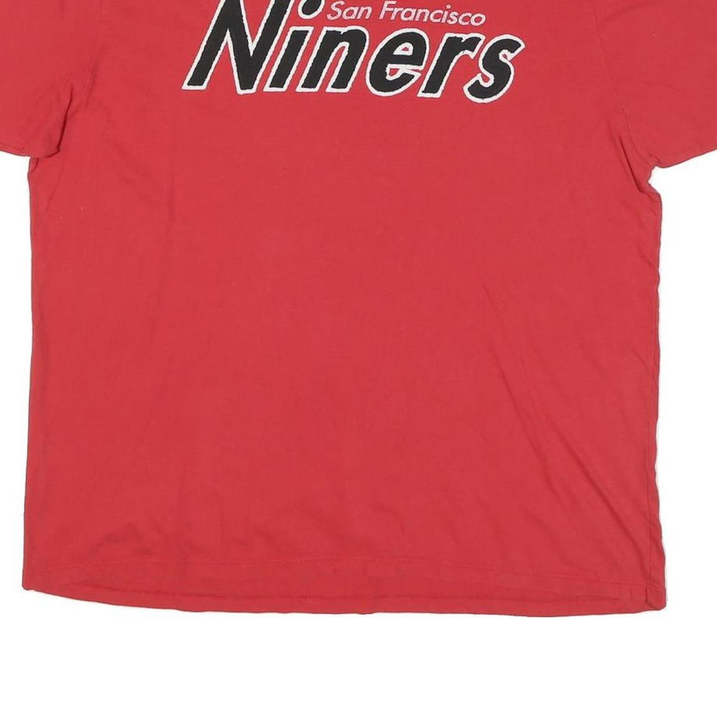 NFL Mens Red San Francisco Niners Graphic T-Shirt XL Short Sleeve Crew Neck