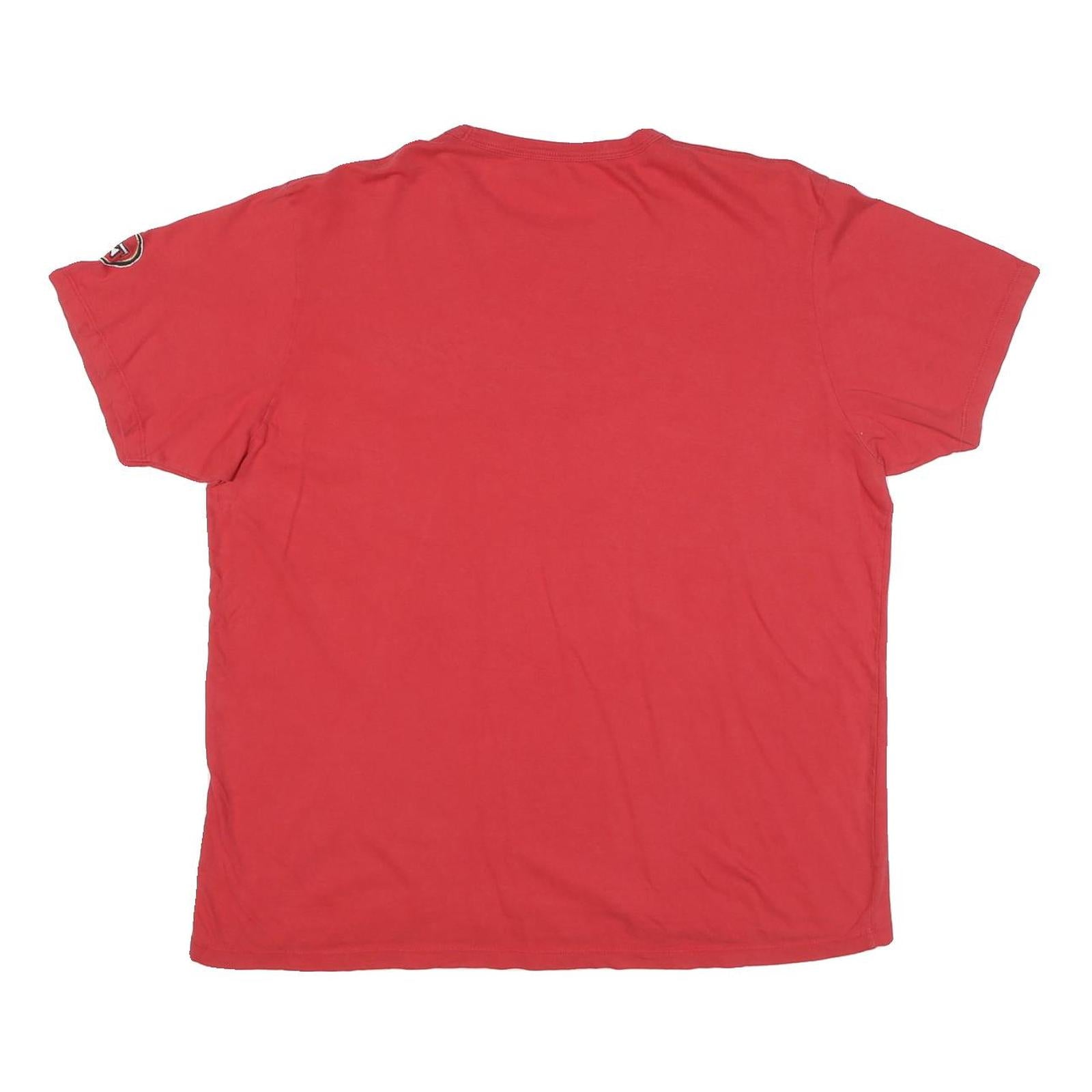 NFL Mens Red San Francisco Niners Graphic T-Shirt XL Short Sleeve Crew Neck