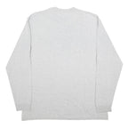 CARHARTT Mens Grey Long Sleeve Henley Neck T-Shirt Cotton Blend L Pocket