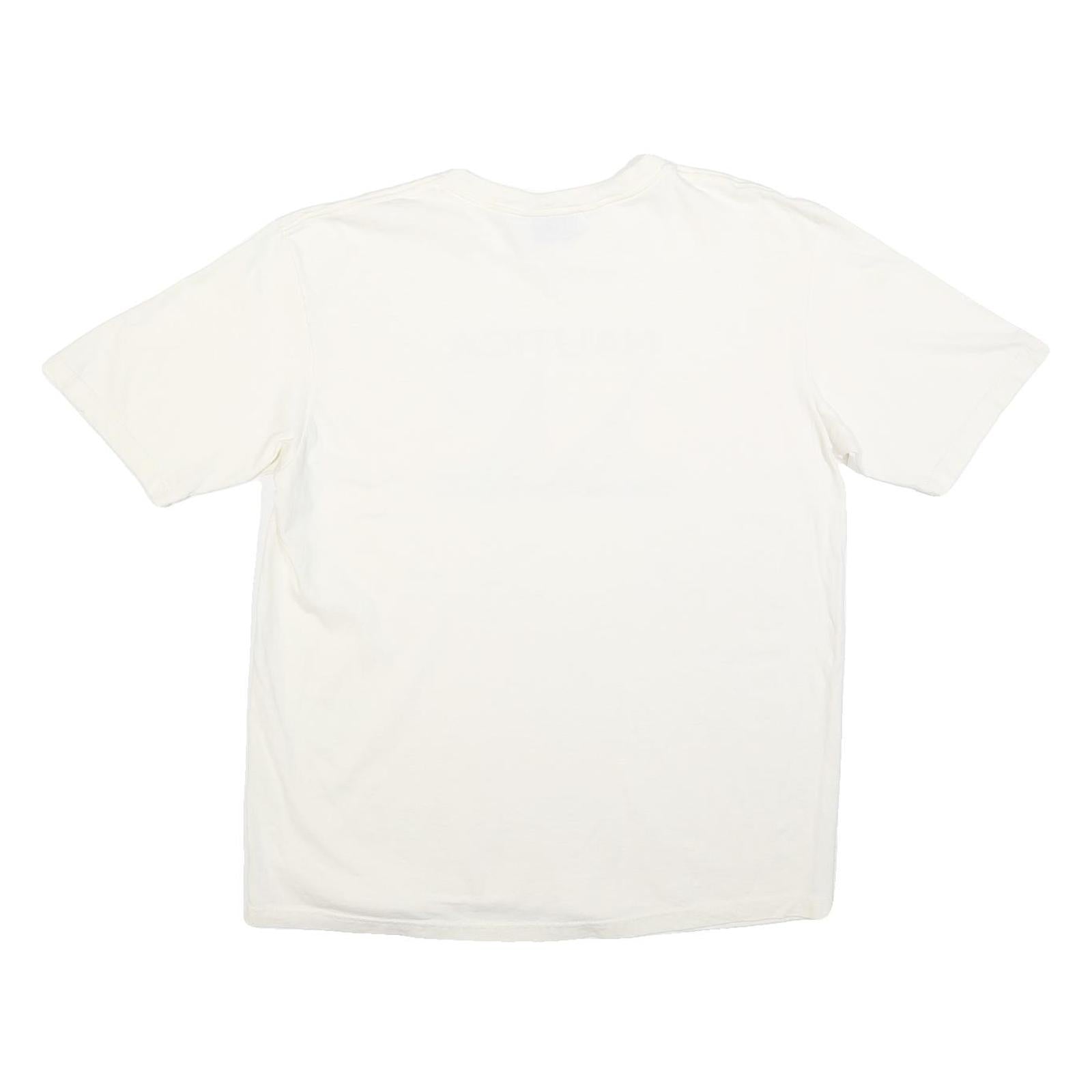 NAUTICA Mens White Graphic T-Shirt L Short Sleeve Crew Neck Cotton L