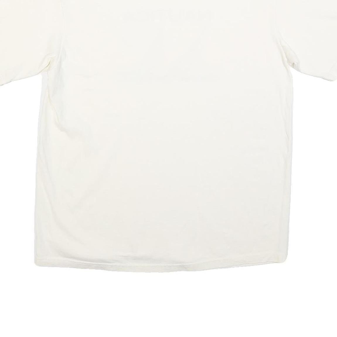 NAUTICA Mens White Graphic T-Shirt L Short Sleeve Crew Neck Cotton L