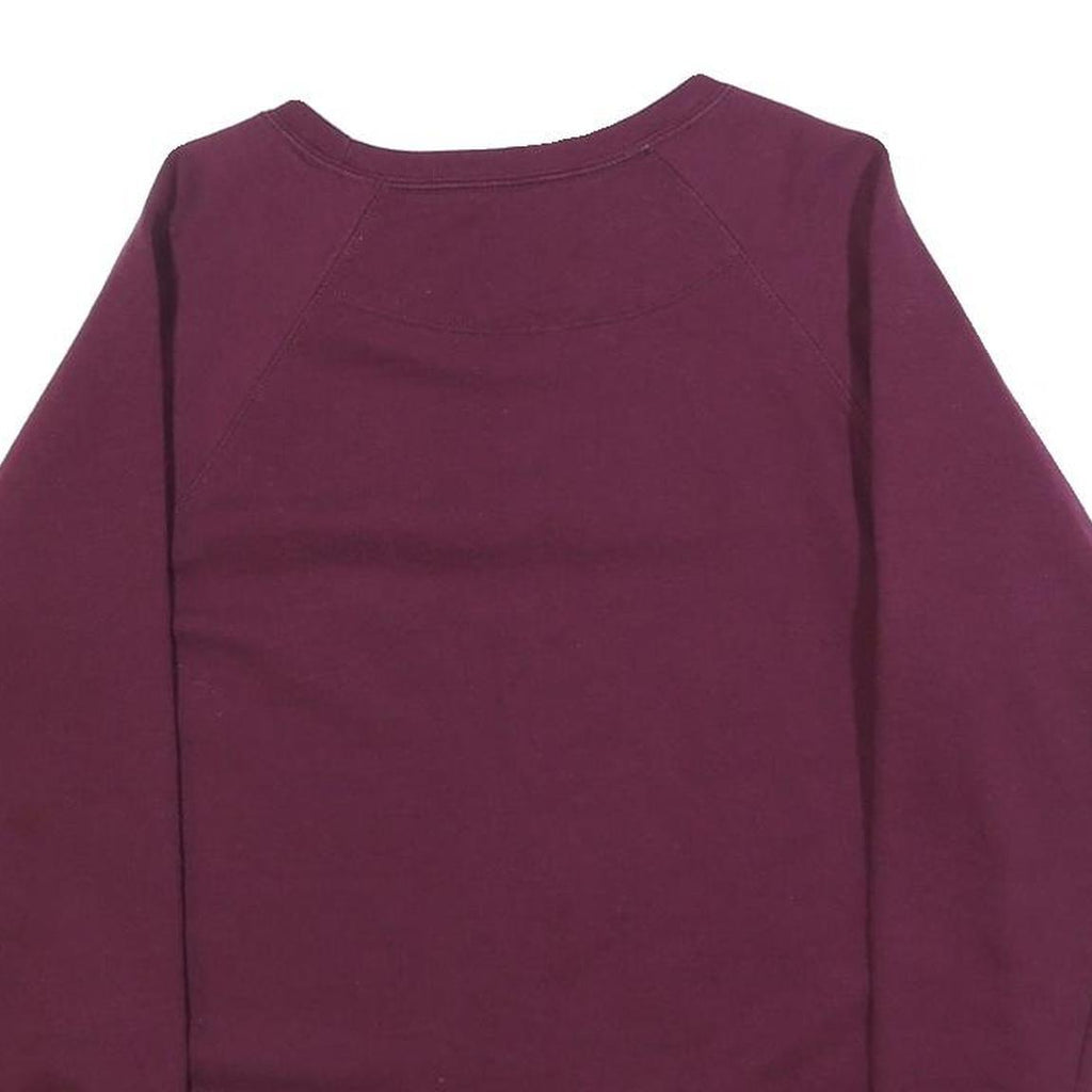 CHAMPION Womens Maroon Sweatshirt Crew Neck M Embroidered Logo Comfort Fit