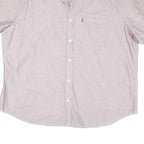 LEVI'S Mens Light Grey Cotton Blend Shirt 2XL Casual Button-Up Pocket