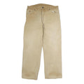DICKIES Mens Regular Fit Straight Beige Cotton Jeans W34 L29 Workwear Casual