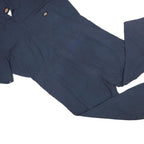 DICKIES Mens Navy Blue Cotton Regular Fit Dungarees L W46 L29 Workwear