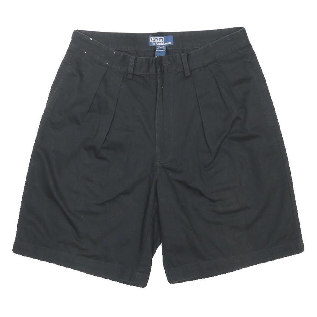 POLO RALPH LAUREN Womens Black Casual Cotton Shorts M W32