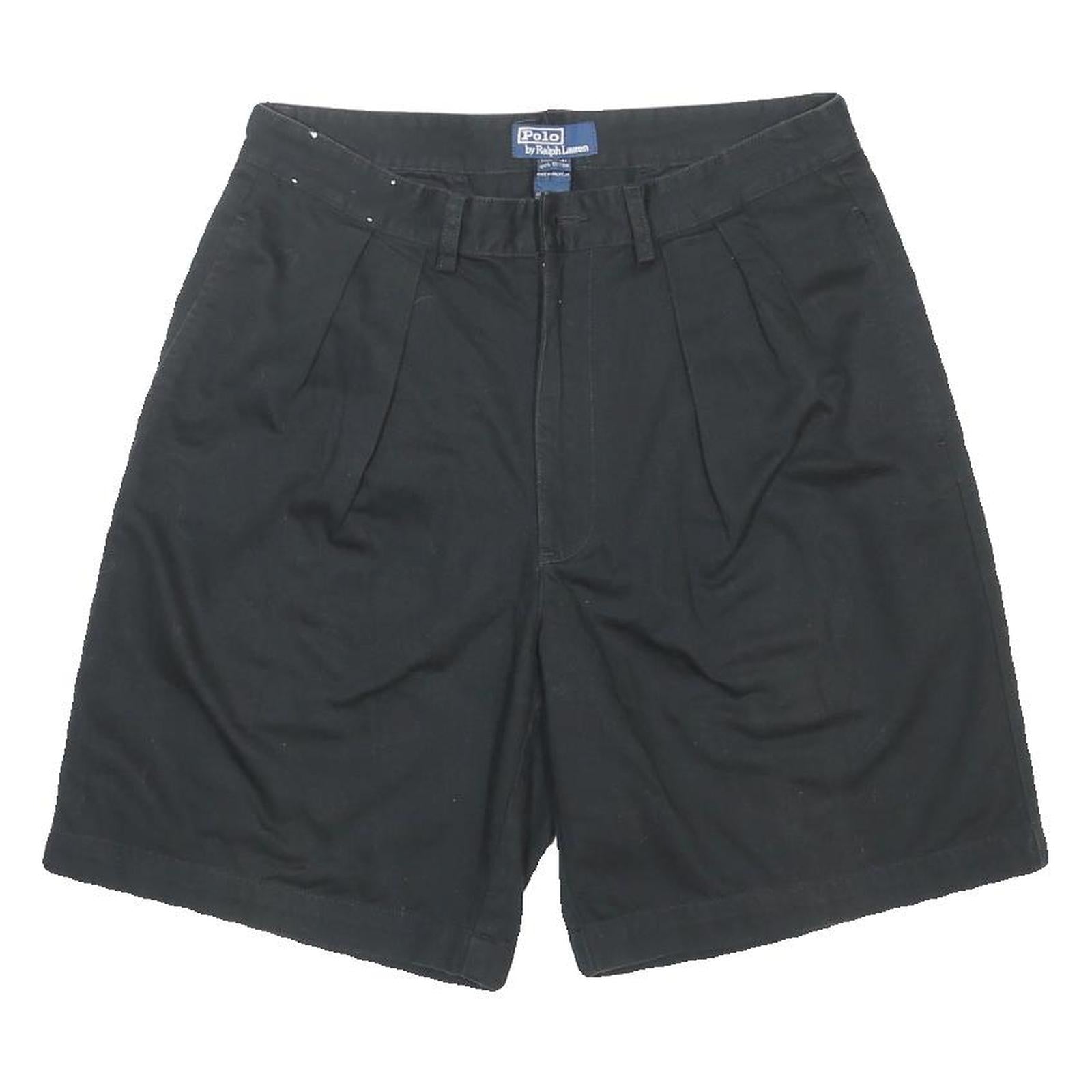 POLO RALPH LAUREN Womens Black Casual Cotton Shorts M W32
