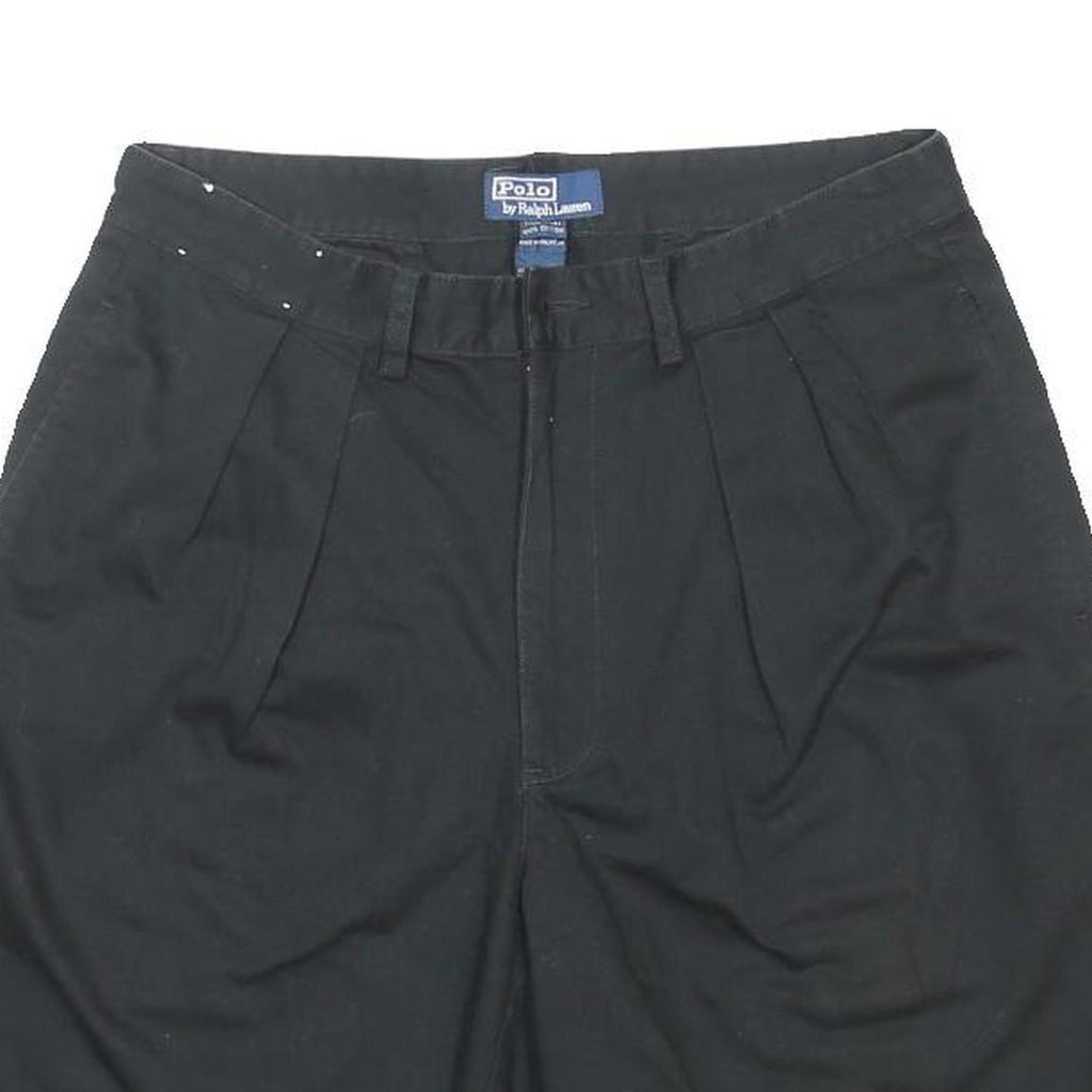 POLO RALPH LAUREN Womens Black Casual Cotton Shorts M W32