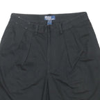 POLO RALPH LAUREN Womens Black Casual Cotton Shorts M W32
