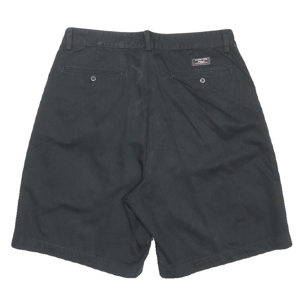 POLO RALPH LAUREN Womens Black Casual Cotton Shorts M W32
