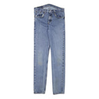 LEVI'S Mens Slim Fit Blue Denim Cotton Blend Jeans W27 L30 Classic Zip Pocket