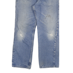 CARHARTT Mens Jeans Blue Regular Straight Denim Light W32 L27 Workwear Casual