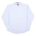 NAUTICA Mens Blue Plain Shirt L Button Down Collar Cotton Blend Smart Casual