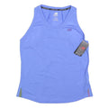 NEW BALANCE Womens Blue Running Vest L Sleeveless V-Neck Sports Active Wear