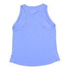 NEW BALANCE Womens Blue Running Vest L Sleeveless V-Neck Sports Active Wear