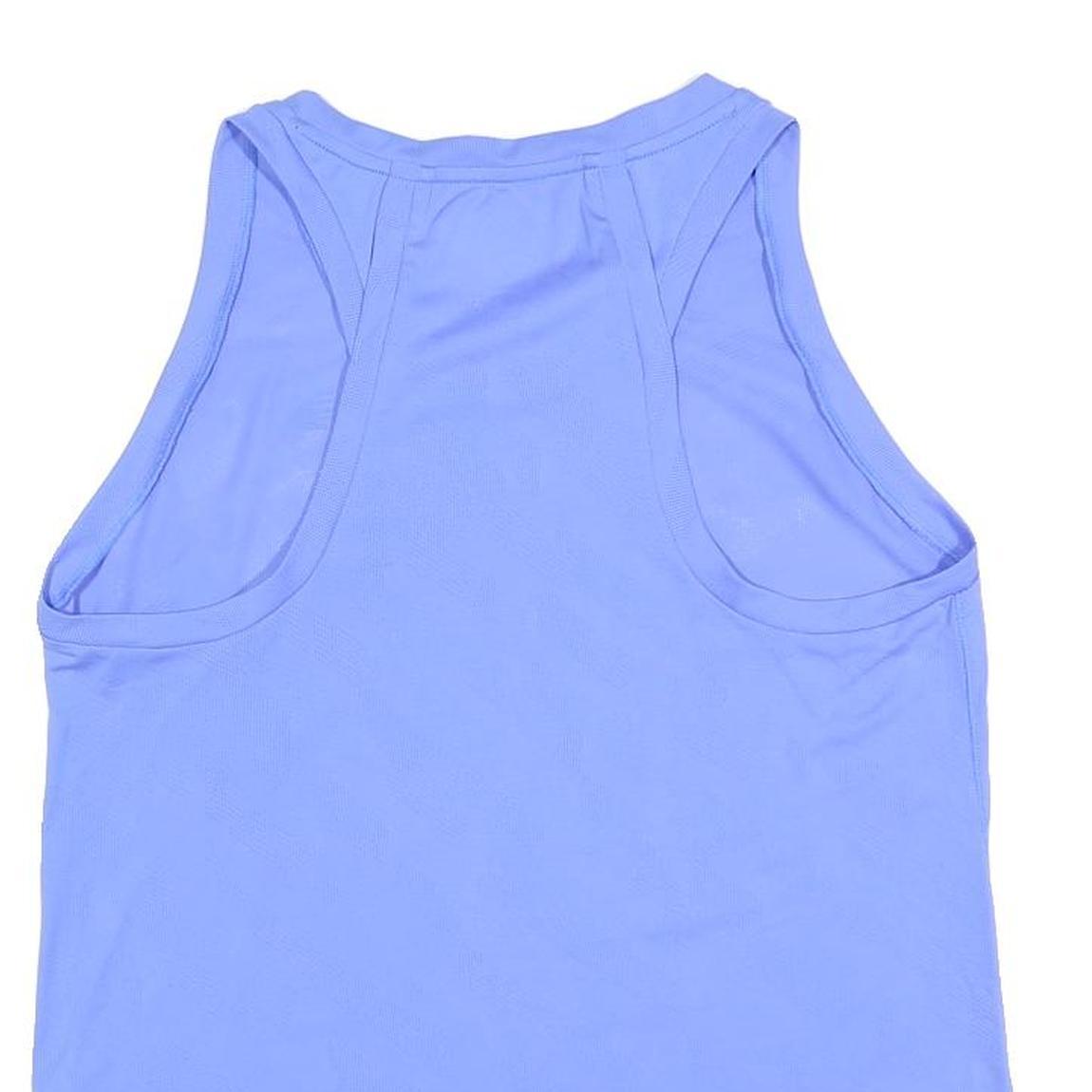 NEW BALANCE Womens Blue Running Vest L Sleeveless V-Neck Sports Active Wear