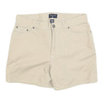 NAUTICA Womens Shorts Beige Casual Plain M W30 Cotton Blend Comfort Style
