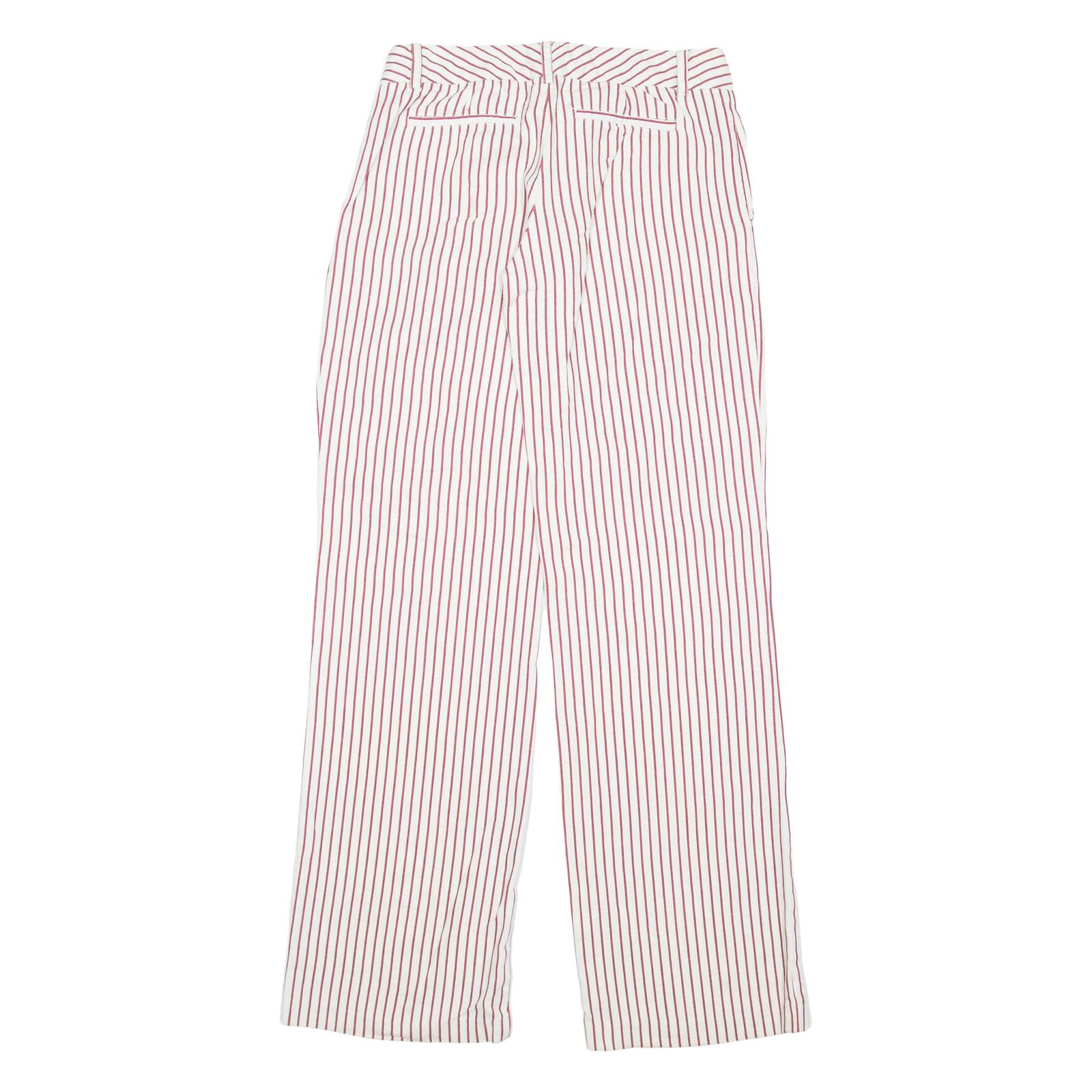 LIBERTINE Striped Womens Trousers Red Regular Straight W29 L33