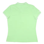BOSS HUGO BOSS Womens Green Short Sleeve Polo Shirt 2XL Cotton Blend Lightweight