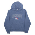 REEBOK Womens Blue Hoodie S Cotton Blend Pullover Hooded Sweatshirt