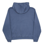 REEBOK Womens Blue Hoodie S Cotton Blend Pullover Hooded Sweatshirt