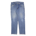 WRANGLER Mens Regular Fit Blue Denim Jeans W34 L32 Classic Cotton Blend Zip