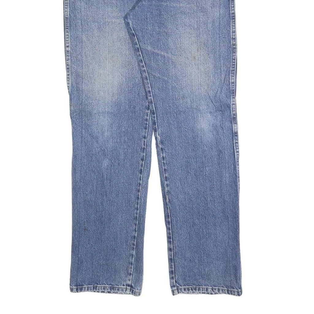 WRANGLER Mens Regular Fit Blue Denim Jeans W34 L32 Classic Cotton Blend Zip