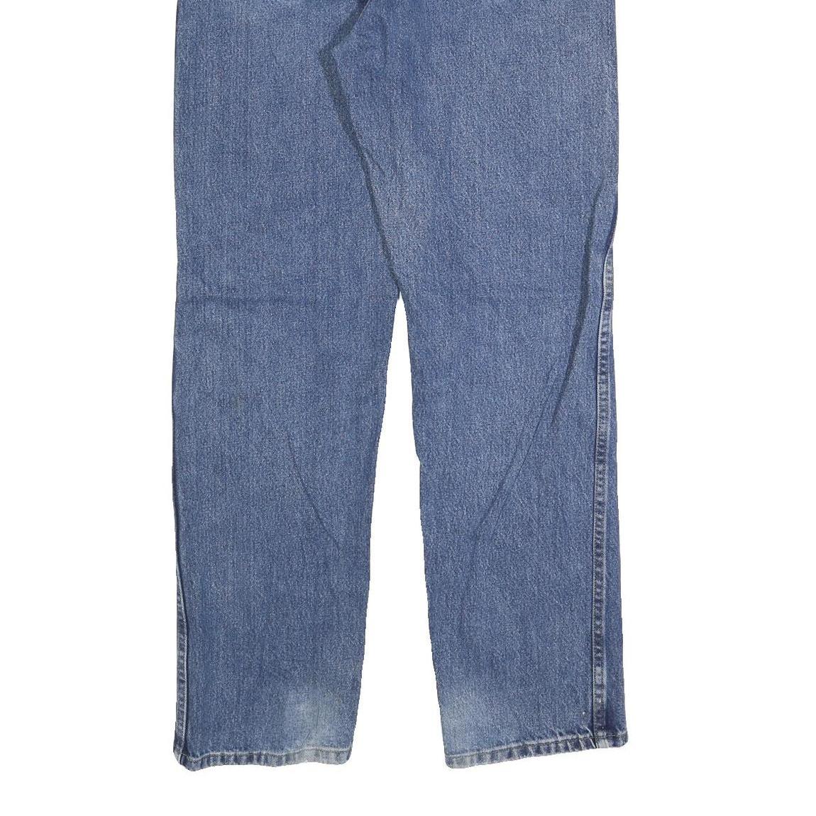 WRANGLER Mens Regular Fit Blue Denim Jeans W34 L32 Classic Cotton Blend Zip