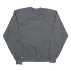 CHAMPION Mens Grey Pullover Sweatshirt M Classic Logo Cotton Blend Comfort