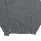 CHAMPION Mens Grey Pullover Sweatshirt M Classic Logo Cotton Blend Comfort