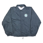 AUBURN SPORTSWEAR Mens Navy Blue Jacket XL Polyester Plain Button Casual