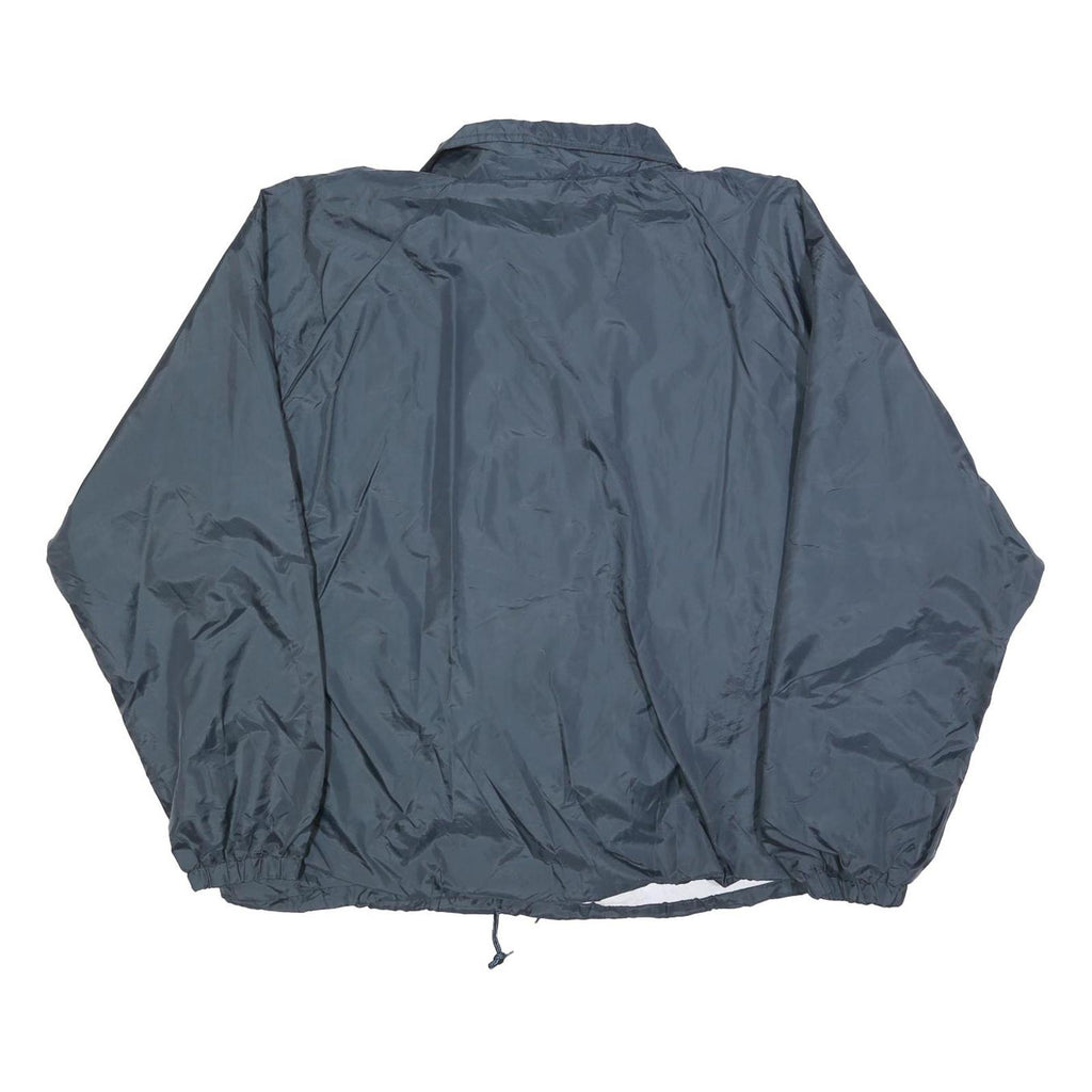 AUBURN SPORTSWEAR Mens Navy Blue Jacket XL Polyester Plain Button Casual