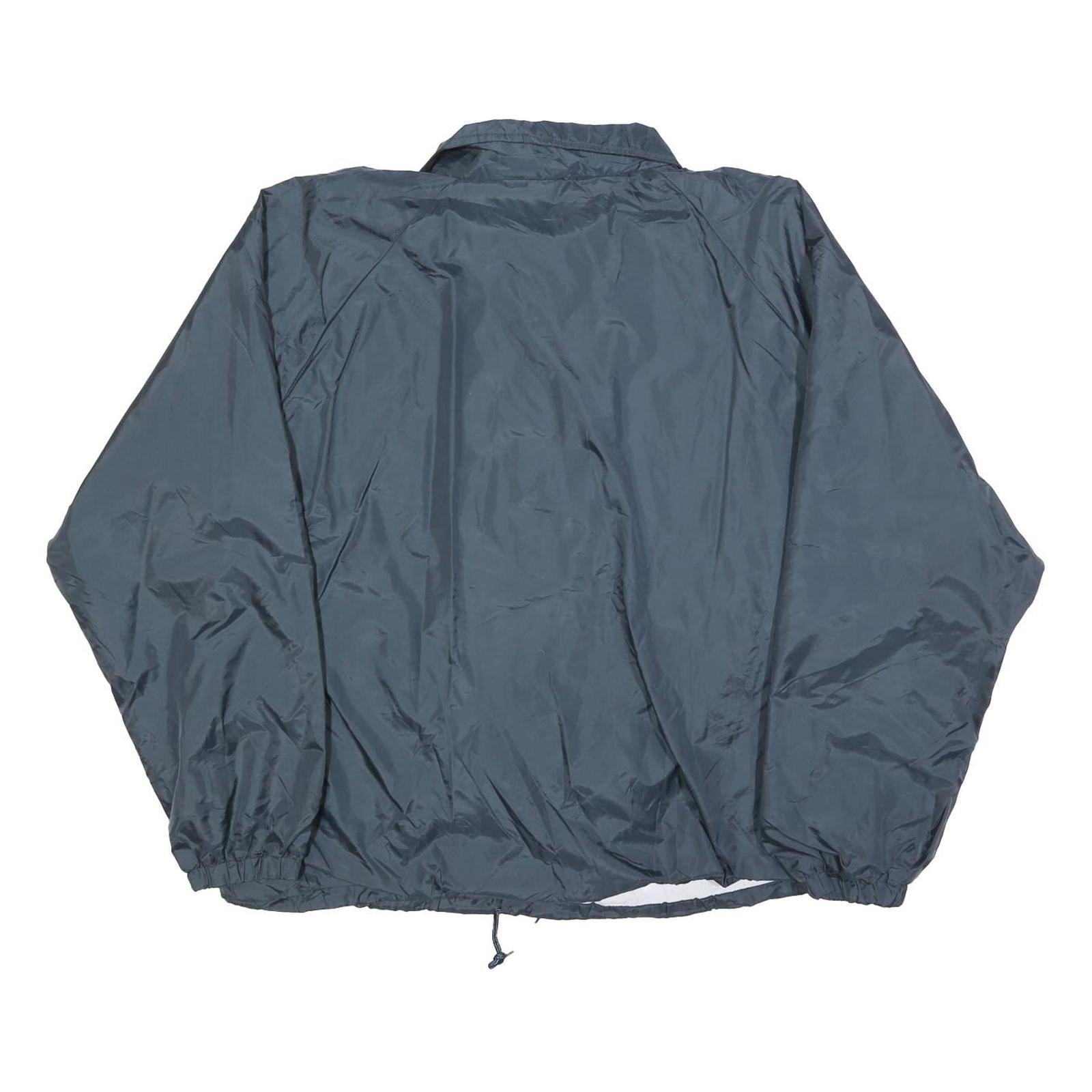 AUBURN SPORTSWEAR Mens Navy Blue Jacket XL Polyester Plain Button Casual