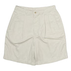SAVANE Womens Shorts Beige Casual Plain M W30 Classic Cotton Summer