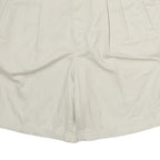 SAVANE Womens Shorts Beige Casual Plain M W30 Classic Cotton Summer