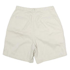 SAVANE Womens Shorts Beige Casual Plain M W30 Classic Cotton Summer