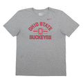 NIKE Mens Grey Ohio State Buckeyes Graphic T-Shirt M Crew Neck Short Sleeve