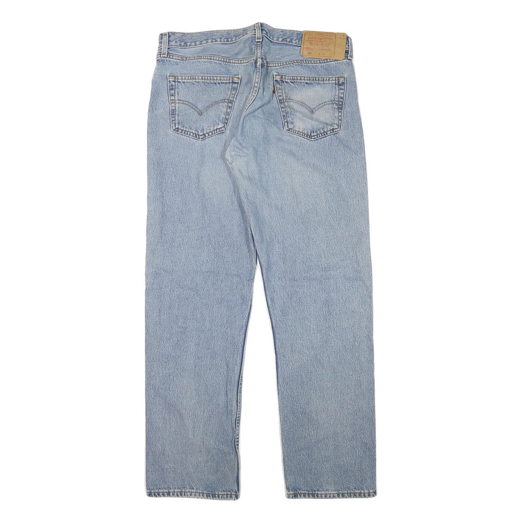 LEVI'S 501 Mens Jeans Blue Regular Straight Denim Medium W34 L31 Classic Button