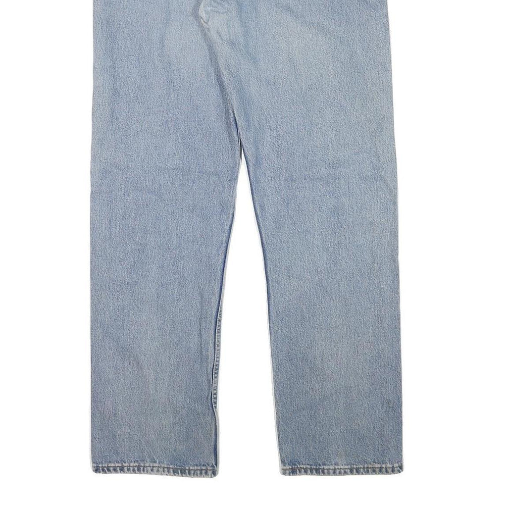 LEVI'S 501 Mens Jeans Blue Regular Straight Denim Medium W34 L31 Classic Button