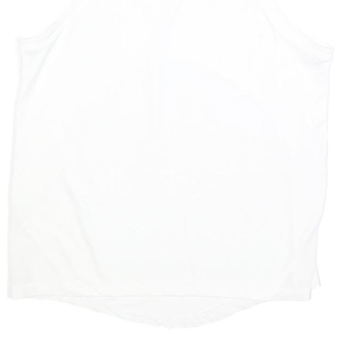 NIKE Womens White Sleeveless T-Shirt Athletic S Crew Neck Lightweight Sportswear