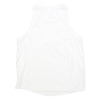 NIKE Womens White Sleeveless T-Shirt Athletic S Crew Neck Lightweight Sportswear
