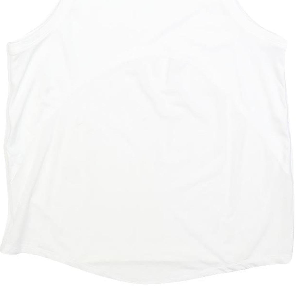 NIKE Womens White Sleeveless T-Shirt Athletic S Crew Neck Lightweight Sportswear