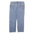 CARHARTT Mens Regular Fit Straight Leg Denim Light W34 L28 Zip Cotton Blend