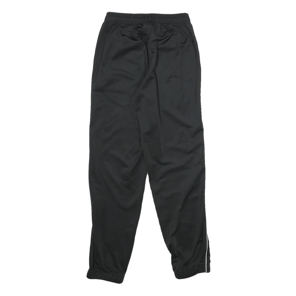 ADIDAS Mens Joggers Black & White Slim Tapered S W26 L30 Sports Logo