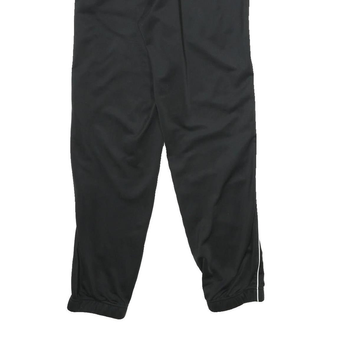 ADIDAS Mens Joggers Black & White Slim Tapered S W26 L30 Sports Logo