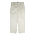 NAUTICA Mens Regular Fit Cotton White Trousers W36 L30 Classic Zip Pockets