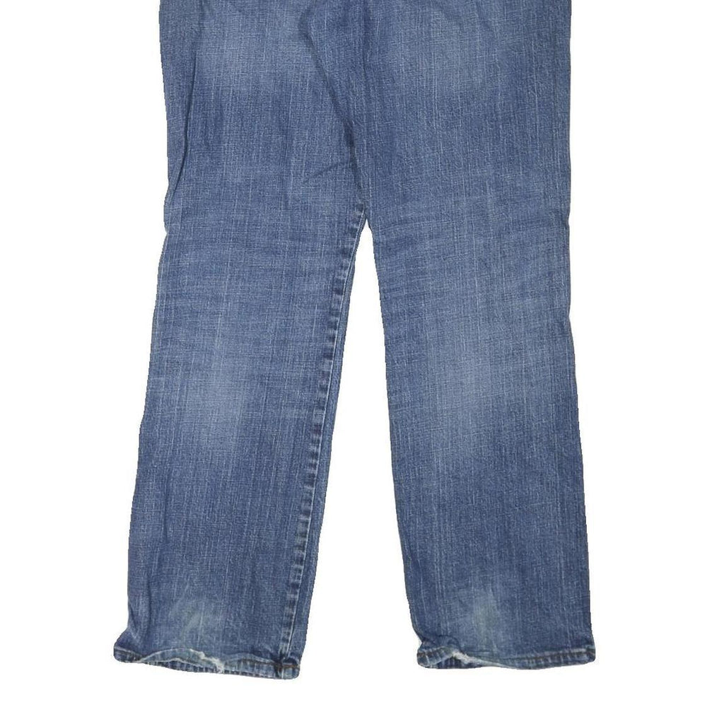 WRANGLER Mens Regular Denim Blue Jeans W34 L32 Classic Zip Pockets