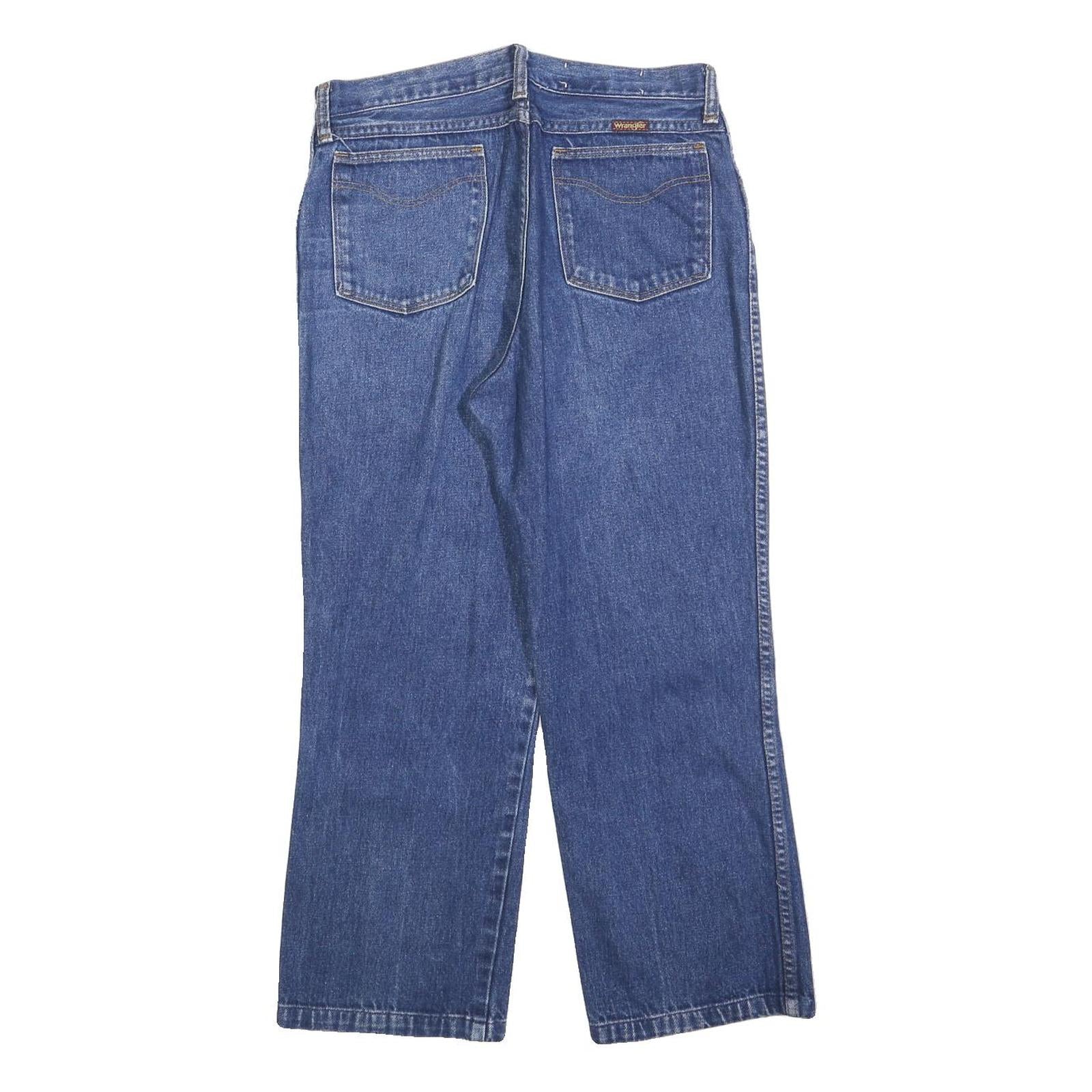 WRANGLER Womens Blue Jeans Relaxed Straight Denim Medium W30 L25 Classic Style